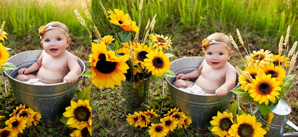 sunflower-bath-photo-idea