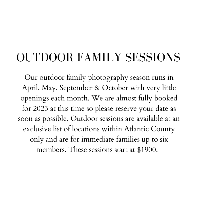 OUTDOOR FAMILY SESSIONS